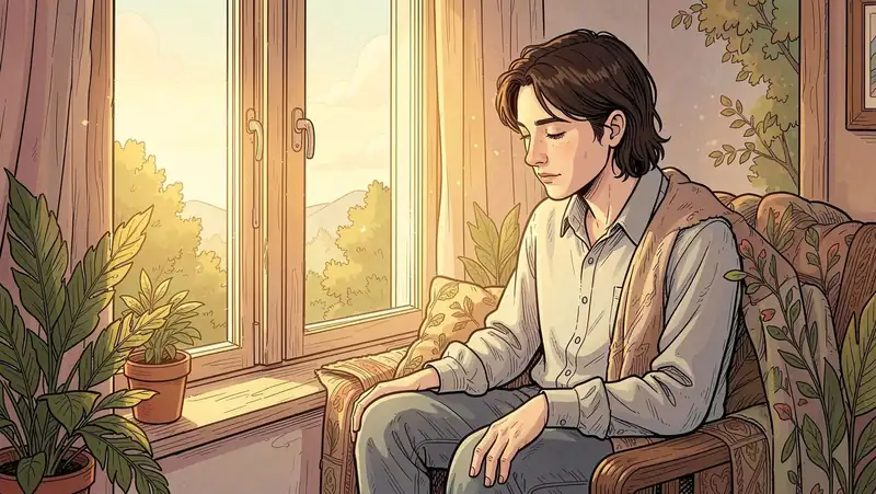 Ilustración de un espacio tranquilo y luminoso para empezar